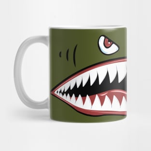 Shark Mouth Aircraft Nose Art Mug